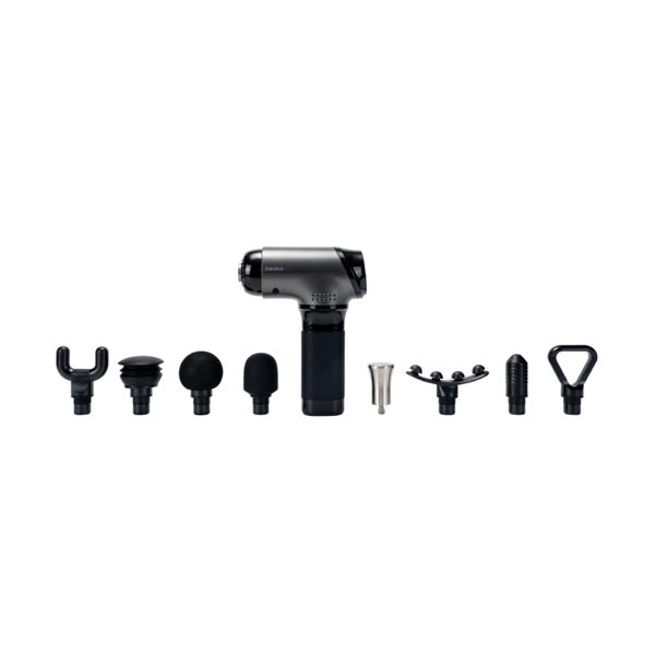 Profi TI PRO MAX Massagepistole mit 8 Aufsätzen, 5 Stufen, 4000 mAh – Tiefengewebe Massage Gun