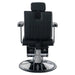 Barberstuhl CADEN in Schwarz für Barbershop, hydraulisch, drehbar, 180° Liegefunktion, Profi-Qualität