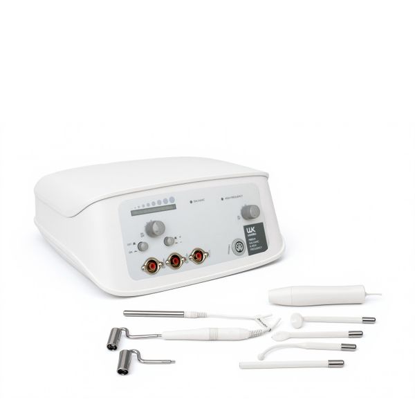 2-in-1 Hochfrequenz- & Galvanikgerät F803.N mit umfangreichem Zubehör für Profikosmetikstudios