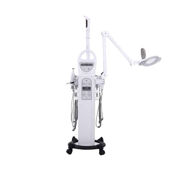 H5050 Profi Beauty Tower – 9-in-1 Kosmetikgerät mit Ultraschall, Hochfrequenz & Vapozon, rollbarer Stand