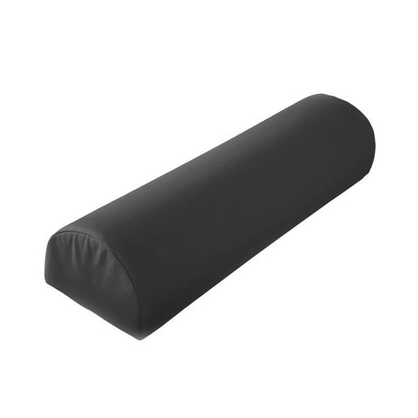 Schwarzes Massage-Kissen Halbmond LUNE – ergonomisches Lagerungskissen für Therapie, Massage & Wellness