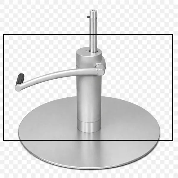 Friseurstuhl-Basis mit Hydraulikpumpe und seitlichem Bedienhebel
