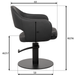 Friseurstuhl LIRA mit Hydraulik – ergonomisch, stabil, komfortabel, hochwertiger Stylingstuhl für Salons