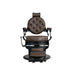 Barber stuhl in Schwarz-Braun mit hydraulischer Pumpe, Herren Friseurstuhl Mae, Barbershop stuhl - Tiptop - Einrichtung