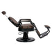 Barber stuhl in Schwarz-Braun mit hydraulischer Pumpe, Herren Friseurstuhl Mae, Barbershop stuhl - Tiptop - Einrichtung