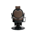 Barber stuhl in Schwarz-Braun mit hydraulischer Pumpe, Herren Friseurstuhl Mae, Barbershop stuhl
