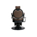 Barber stuhl in Schwarz-Braun mit hydraulischer Pumpe, Herren Friseurstuhl Mae, Barbershop stuhl - Tiptop - Einrichtung