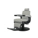 Grey HAWK barber chair, hydraulic, vintage design, professional barber chair with footrest.