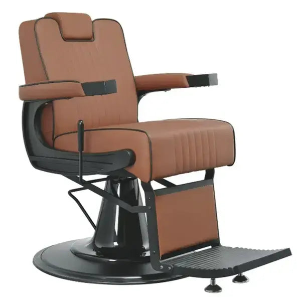 Luxuriöser Barber stuhl, Herren Friseurstuhl Dour-V02, stilvoll und funktional für jeden Barbershop.