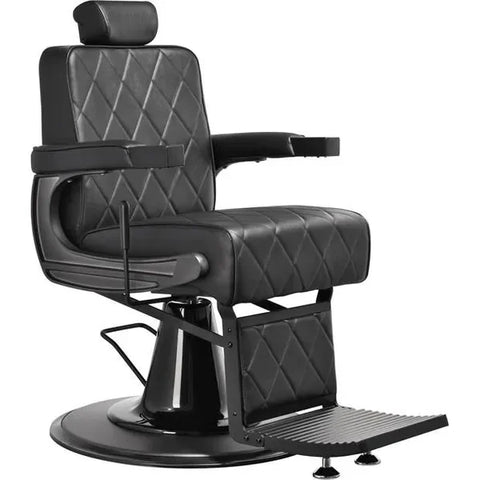 Hochwertiger Barber stuhl in Schwarz, Herren Friseurstuhl Taito, ideal für jeden modernen Barbershop.