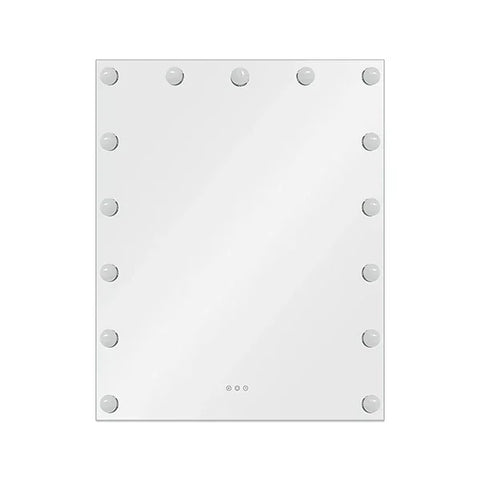 Kosmetikspiegel Shine mit LED-Beleuchtung eleganter Schminkspiegel – 15 LED-Kuppeln, USB-Ladeanschluss, individuell konfigurierbar.