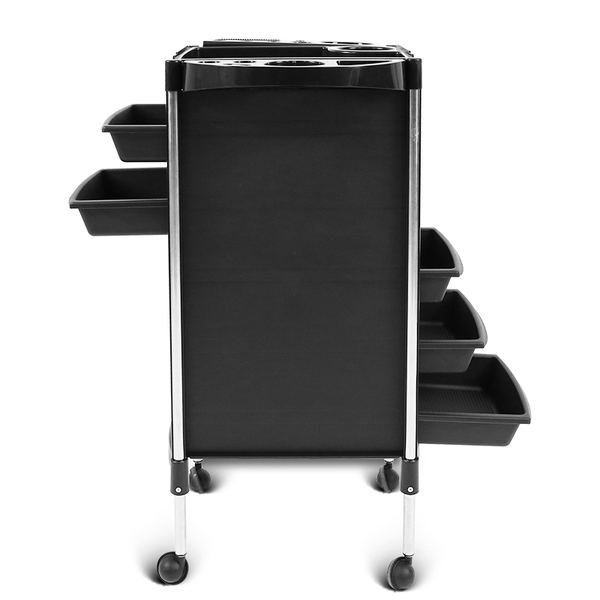 Friseurwagen Pile mit Rollen, Schubladen in Schwarz - Tiptop - Einrichtung