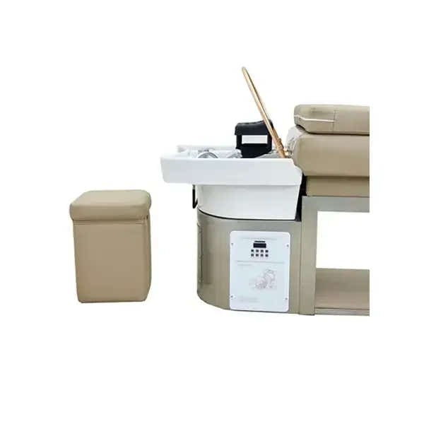 Headspa Liege Wellness mit weiß Waschbecken, ideal für Spas mit modernem Design und optimaler Komfort.