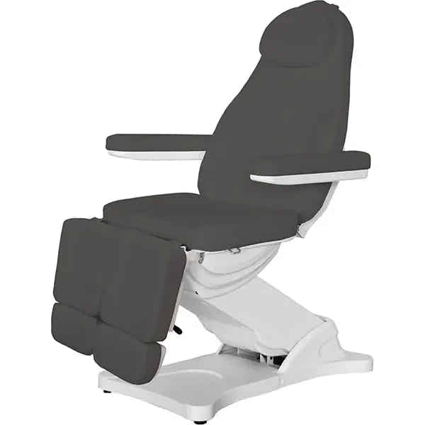 Komfortabler Fußpflegestuhl elektrisch mit 3 Motoren, ideal für Pediküre, Modell Serenity für optimale Behandlungserfahrung.