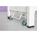 Electric massage table with 1 motor, height-adjustable treatment bed on caster wheels (Vital)