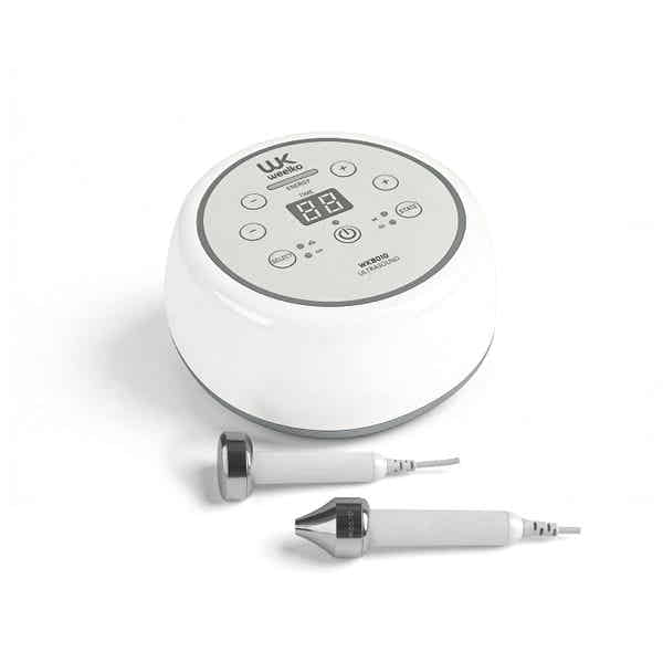 Kosmetik-Ultraschallgerät WKB010 mit Digitalanzeige, Tastenfeld und Aufsätzen für Studio und Spa
