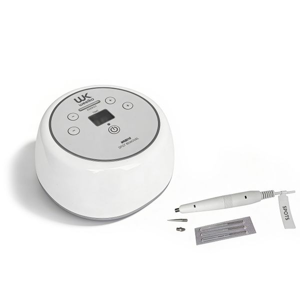 Hautflecken Entferner WKB016: kompaktes digitales Profi-Spot-Removal-Gerät mit Handstück und Zubehör für Kosmetikstudios