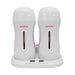 Dual wax heater for two roll-on cartridges with LCD display and temperature control.