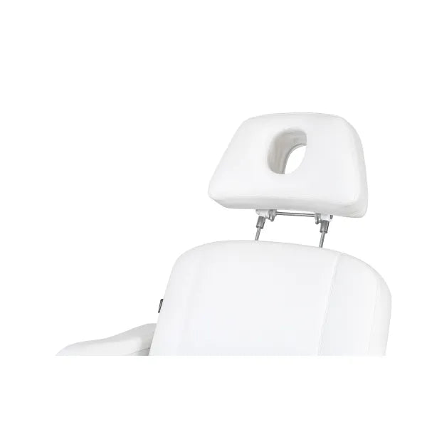 Elektrische Heizbare Kosmetikliege mit LED, Kosmetikstuhl Ricle, 4 Motoren, höhenverstellbar 64–89 cm, Gesichtsausschnitt