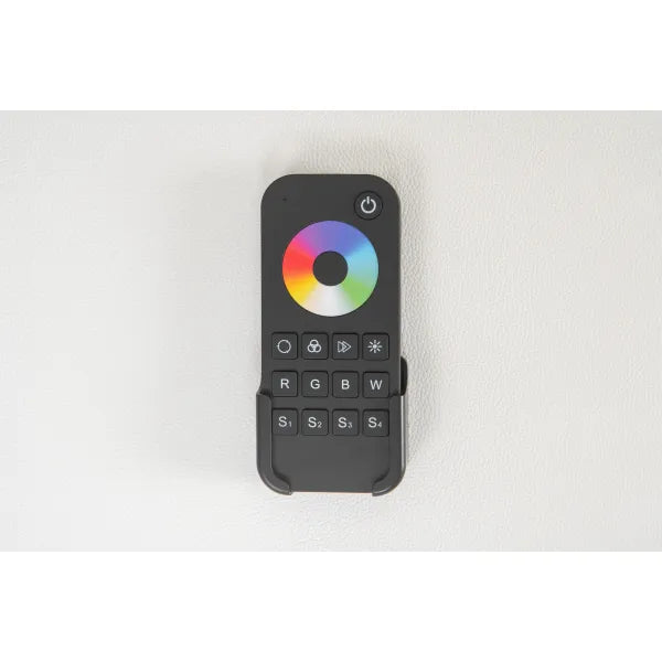 Fernbedienung mit Farbkreis-RGB-LED und Tastenfeld zur Lichtsteuerung der Kosmetikliege