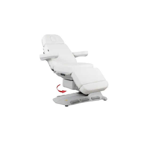 Drehbare Kosmetikliege Maxi Cozy Plus mit 4 Motoren, Rücken 0–85°, Fuß 0–85°, ±110° Drehung, Kopf-/Fußstützen