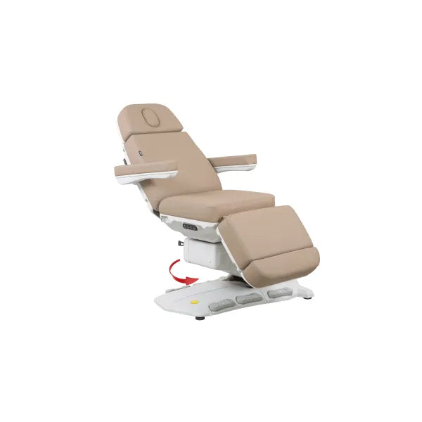 Drehbare elektrische Kosmetikliege Maxi Cozy plus, 4 Motoren, Höhe 60–98 cm, Rücken 0–85°, Drehung ±110°