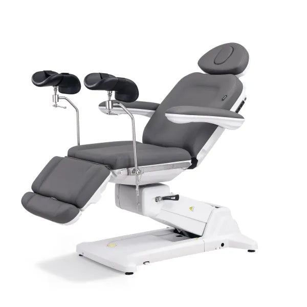 Elektrischer Gynäkologiestuhl SIMUS GYN mit 4 Motoren, Antigravity, Drehbar, 180 kg Belastbarkeit, Untersuchungsstuhl