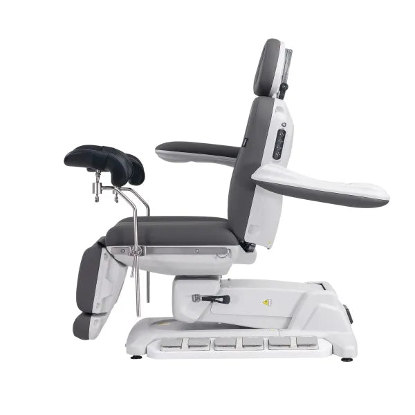 Elektrischer Gynäkologiestuhl SIMUS GYN mit 4 Motoren, Antigravity, drehbar, 180 kg Belastbarkeit