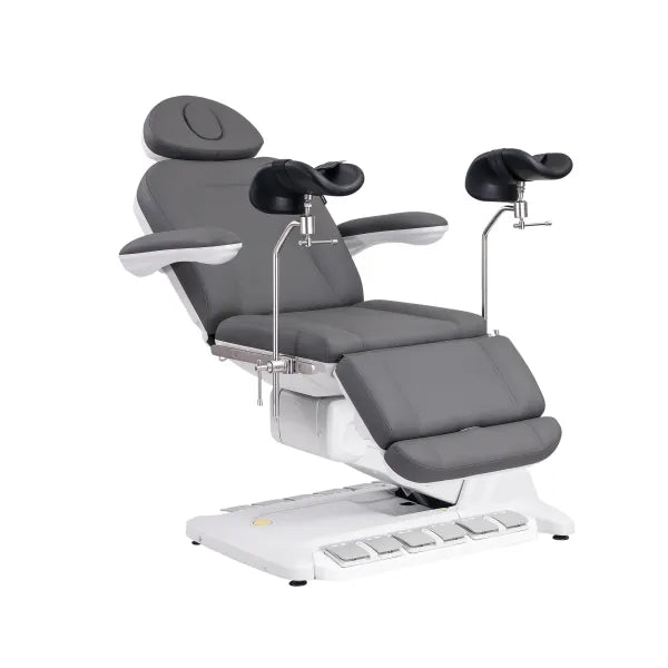 Elektrischer Gynäkologiestuhl SIMUS GYN mit 4 Motoren, Antigravity, Drehbar, 180 kg Belastbarkeit – Untersuchungsstuhl