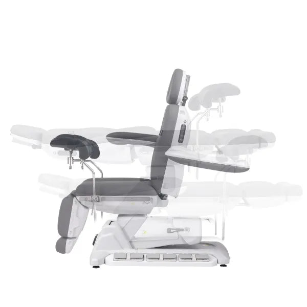 SIMUS GYN: Elektrischer Gynäkologiestuhl mit 4 Motoren, Antigravity, Drehbar, 180 kg Belastbarkeit