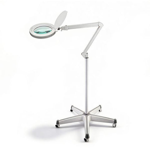 LED-Lupenlampe WKL005 Widen+ mit 5x Vergrößerung, Stativ, dimmbar, 3 Lichtfarben Kosmetik