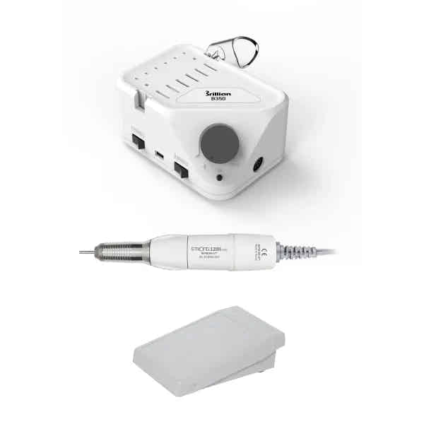 Profi Nagelfräser STRONG B350/120II 64W – Micromotor für Maniküre & Pediküre inkl. Fußpedal