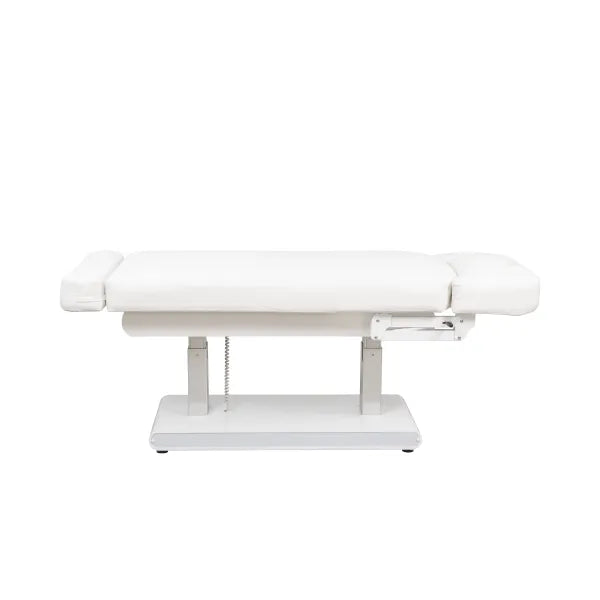 Elektrische Massageliege mit Heizfunktion, 4 Motoren, LED, höhenverstellbar 68–93 cm, Rückenlehne 0–60°, Kopfstütze.