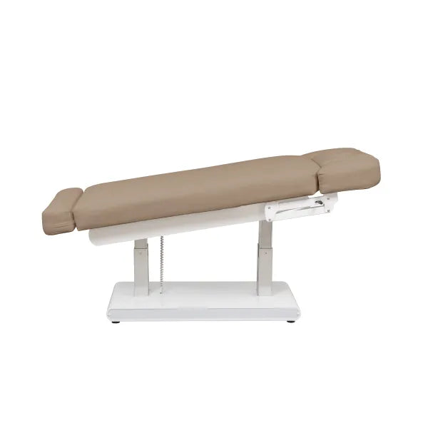 Elektrische Massageliege mit Heizfunktion, verstellbare Höhe 68-93 cm, Rückenlehne 0-60°, Kopfstütze, LED