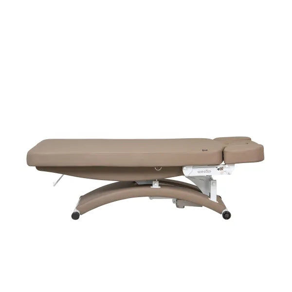 Beheizbare Massageliege mit 3 Motoren, LED, PU-Bezug, verstellbare Rückenlehne, Handsteuerung, 198x77x60/90 cm
