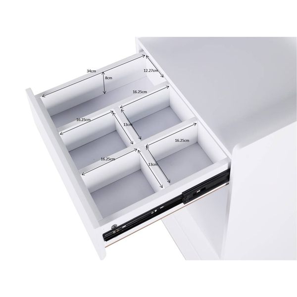 Profi Kosmetikwagen mit UV-Licht und UV-Sterilisation, Schublade, Steckdosen & USB – moderner Rollwagen für Studio & Spa