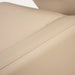 Beiges Lederpolster mit Nahtdetail, passend zum Velaris-Air Friseurwaschbecken