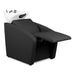 Friseur Waschbecken mit Massage – ELUNE AIR Rückwärtswaschsessel Schwarz | Premium Komfort Waschplatz