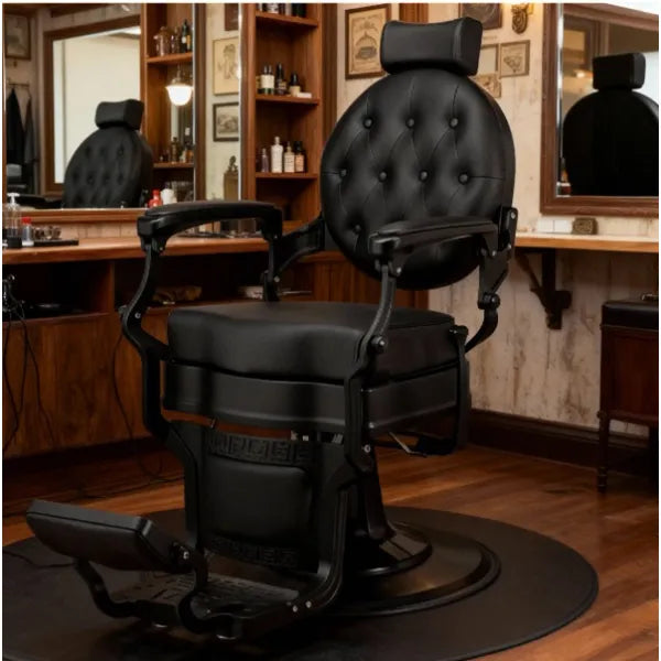 Barber stuhl in Schwarz, Herren Friseurstuhl Buzz, Barbershop stuhl - Tiptop - Einrichtung