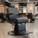 Hochwertiger Barber stuhl in Schwarz, Herren Friseurstuhl Taito, ideal für jeden modernen Barbershop.