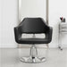 Friseurstuhl in eleganter Schwarz-Farbe, Luxuriöser Friseur stuhl Whim - Tiptop - Einrichtung