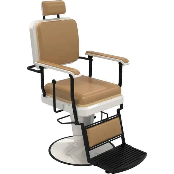 Eleganter Barber stuhl, Herren Friseurstuhl Serge, Barbershop stuhl im minimalistischen Design für stilvolle Friseursalons.