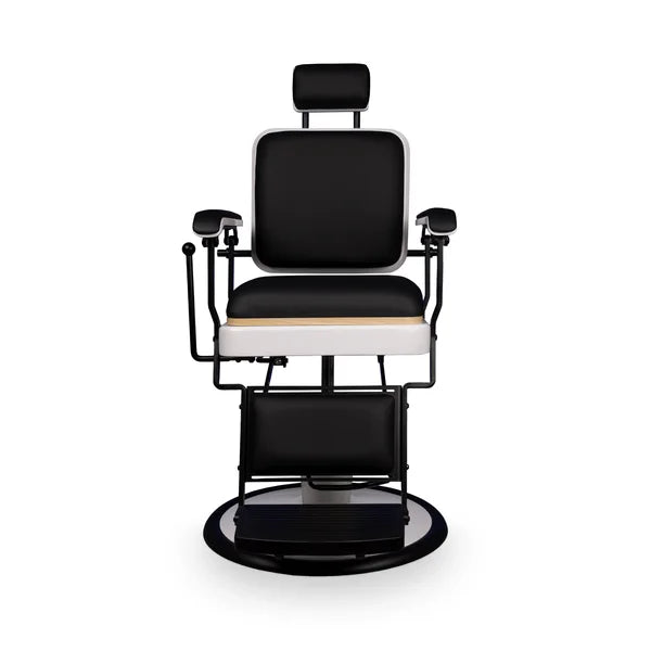 Eleganter Barber stuhl, Herren Friseurstuhl Serge, Barbershop stuhl im minimalistischen Design für moderne Friseursalons.