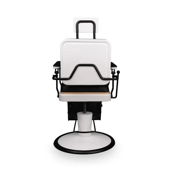 Eleganter Barber stuhl, Herren Friseurstuhl Serge, Barbershop stuhl im minimalistischen Design für moderne Friseursalons.