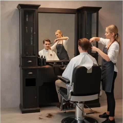 Vorwärtswaschbecken friseur mit Vorwärtswaschbecken, Friseur Bedienplatz 1B/22 William - Tiptop - Einrichtung