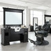 Friseur Vorwärtswaschbecken, Barbershop Bedienplatz 3B William – Herren Friseurstuhl, Barberstuhl Vintage Clint - Tiptop - Einrichtung