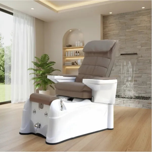 SPA Pediküre Sessel mit Waschbecken, Shiatsu-Massage und Fußwanne - Ease Luxus-Pediküre-Stuhl