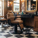 Barber stuhl Hawk, Herren Friseurstuhl, luxuriöser Barbershop stuhl im Vintage-Stil mit stabilem, bequemen Design.