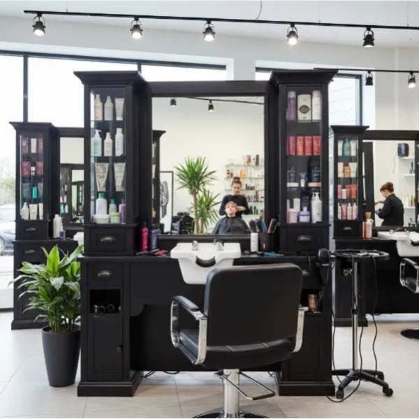 Vorwärtswaschbecken friseur mit Vorwärtswaschbecken, Friseur Bedienplatz 1B/22 William - Tiptop - Einrichtung