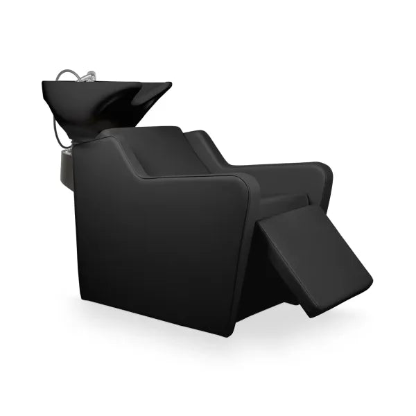 Friseur Waschbecken mit Elektrischer Fußstütze, Friseurwaschbecken Yannik, bequem und modern für jeden Salon.